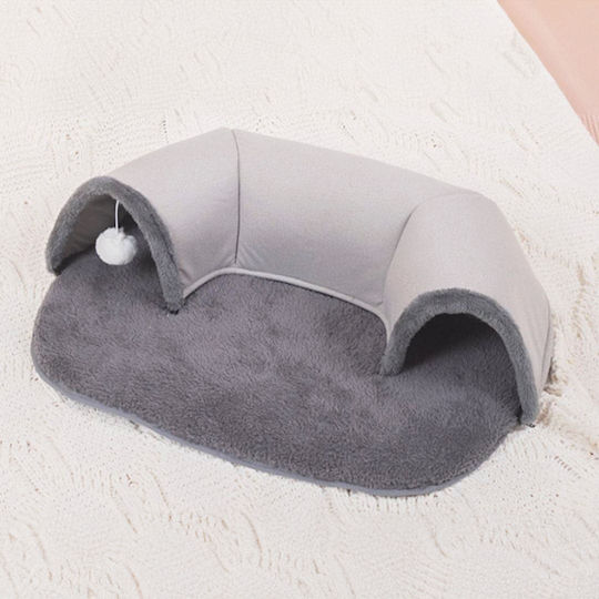 Cat Bed Tunnel & Toy Dim.53x75x21cm