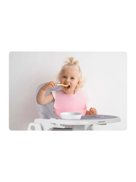 Ricokids Tulo Αναδιπλούμενο Καρεκλάκι Φαγητού με Ρυθμιζόμενο Ύψος Λιλά