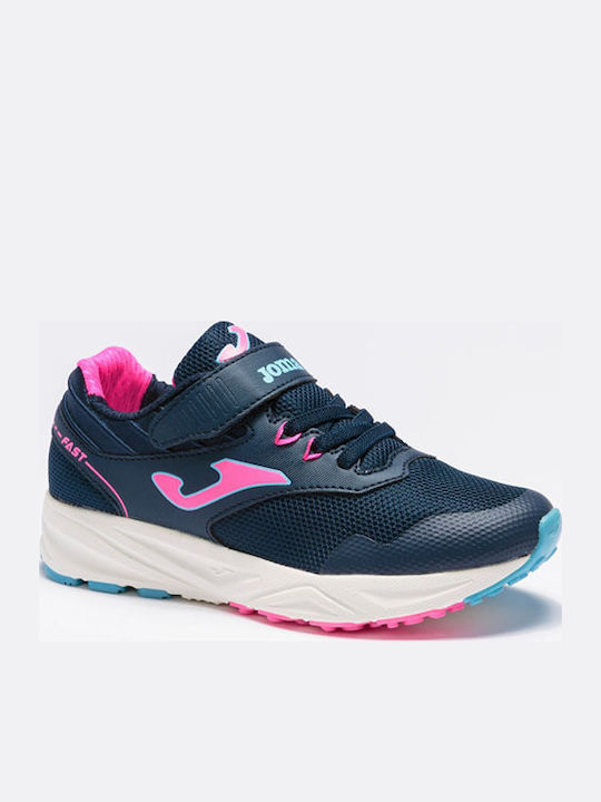 Fast Jr Αθλητικά Παιδικά Παπούτσια Running με Σκρατς Navy Μπλε