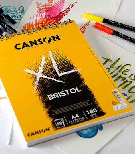 Canson Sketch Pad Bristol 180gr A3 29.7x42cm 50 Sheets