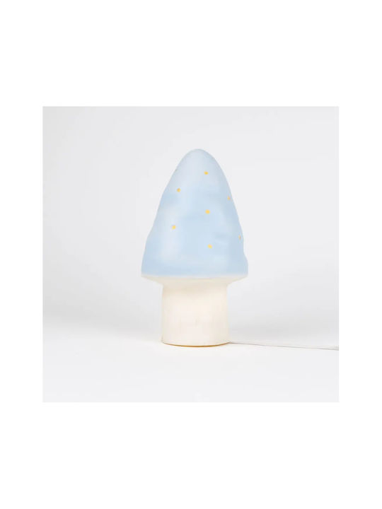 Egmont Led Kids Decorative Lamp Mushroom Blue 15x15x28εκ.