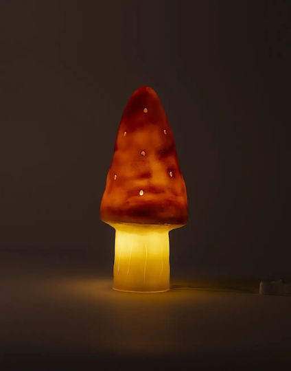 Egmont Led Kids Decorative Lamp Mushroom Small Red 15x15x28εκ.