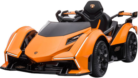 Lamborghini Едноместно с Дистанционно Управление Лицензиран 12 Волта Оранжево за 2+ Години