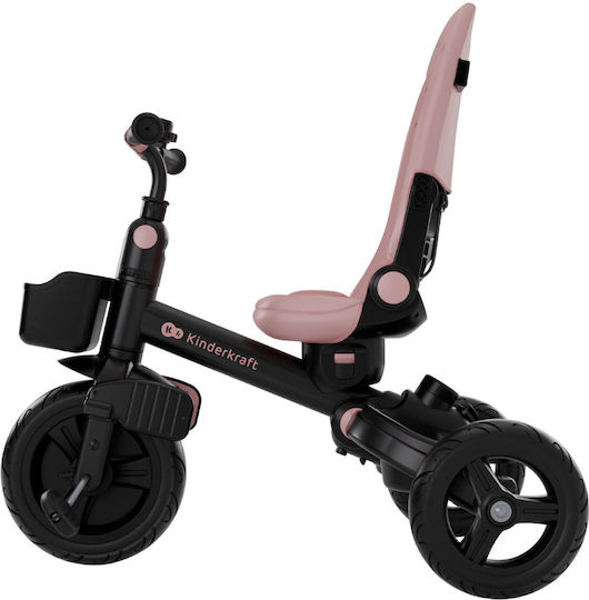 Kinderkraft AVEO 2 Plus Triciclete Pentru Copii Cu Mâner Pentru Părinți Pentru 9 Luni Roz