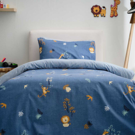 Vesta Home Παιδικό Κουβερλί Μονό Max Blue 160x230εκ.