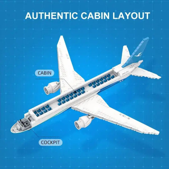 Pantasy Blocuri Boeing 787 Dreamliner 744buc