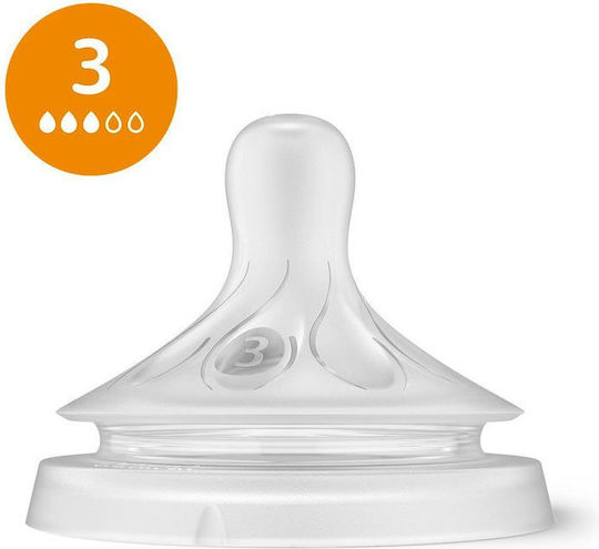 Philips Natural Response Θηλές από Σιλικόνη Κανονικής Ροής 3τμχ