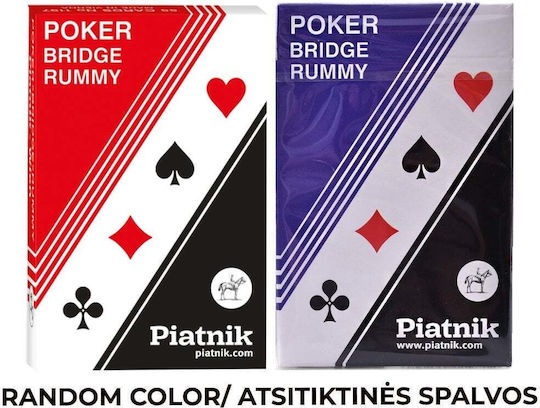 Piatnik Τράπουλα 1τμχ Πλαστική για Poker Κόκκινη