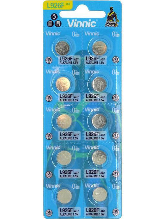 Vinnic Αλκαλικές Μπαταρίες Ρολογιών LR57 / LR927 / CR2025 1.5V 10τμχ