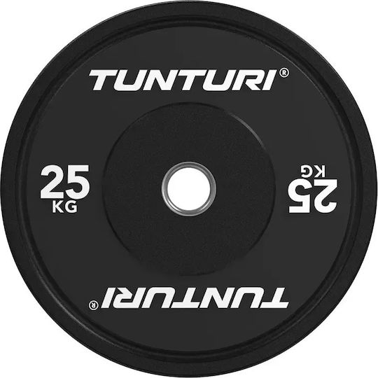 Tunturi 25kg Rubber Plate 1 Piece 45mm