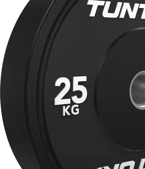 Tunturi 25kg Rubber Plate 1 Piece 45mm