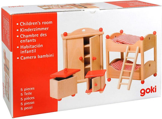 Goki Furniture for Flexible Puppets Children's Room Έπιπλα για Κουκλόσπιτο