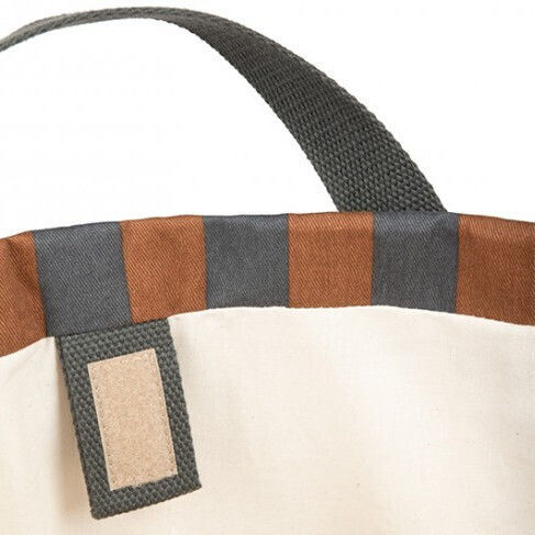 Nobodinoz Children's Fabric Laundry Basket Majestic Brown 37x37x40cm