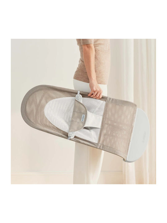 BabyBjorn Manual Baby Relax Balance Soft Mesh Grey/Beige for Child up to 13kg