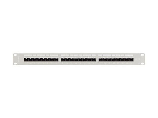 Lanberg Пач Панел 24 Порта 1U 19" Cat 5e UTP Сив PPU5-1124-S