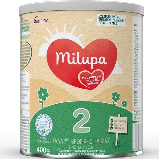 Milupa Γάλα σε Σκόνη για 6+ Μηνών 400gr