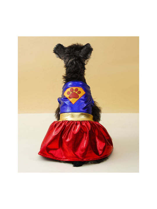 Super Dog Full Body Dog Clothing in Red Color 33x43x35cm 23.01.02035