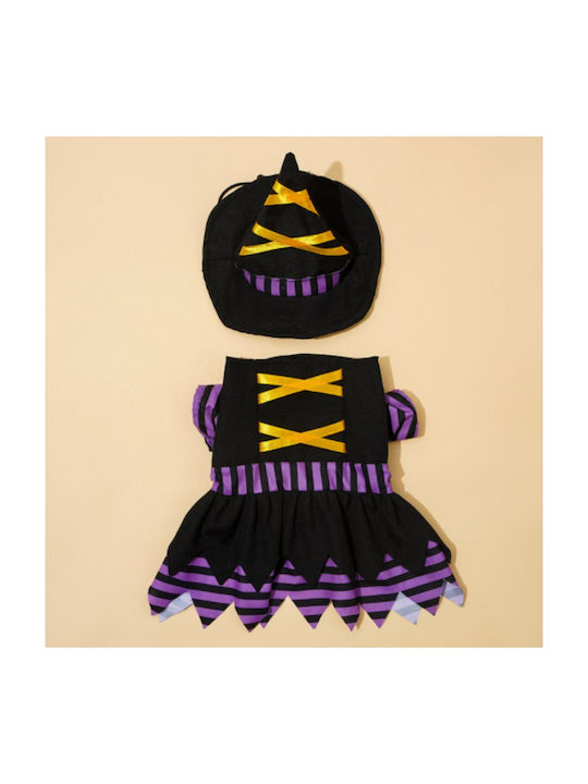 Kleine Hexe Halloween Ganzkörperbekleidung für Hunde 40cm