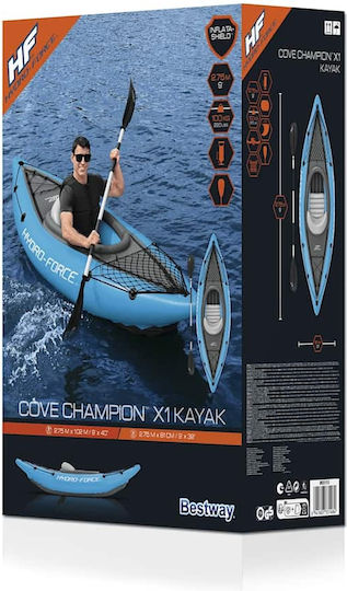 Bestway Hydro-Force 93787 Caiac de Plastic pentru Pescuit pentru 1 Persoană Albastru