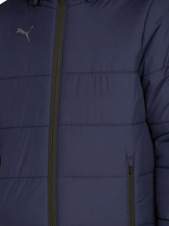 Geacă Padded Sport Pentru Copii Lungă Cu Glugă Albastră