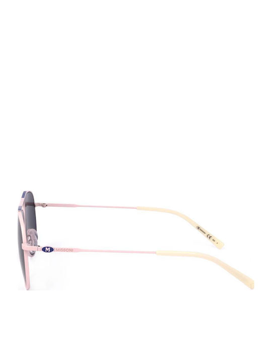 Missoni Women's Sunglasses with Pink Metal Frame and Blue Lens MMI 0078/S 3ZJ/KU
