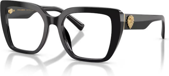 Dolce & Gabbana 3441 501 Brillengestelle mit Rezept Schwarz
