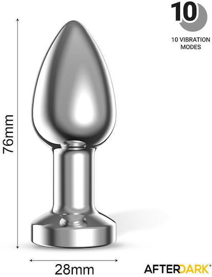 LateToBed Anal Plug with Vibration Small 7.6cm