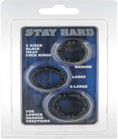 Seven Creations Stay Hard Cock Rings Сет Пръстени Петел Pink 3бр