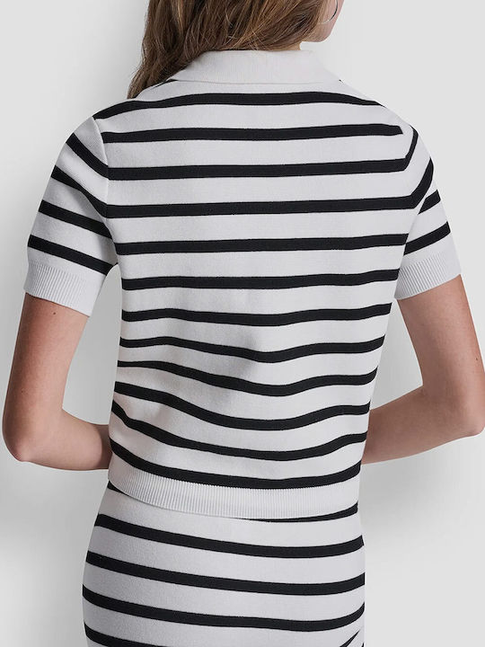 DKNY Γυναικεία Ζακέτα Ivory/black