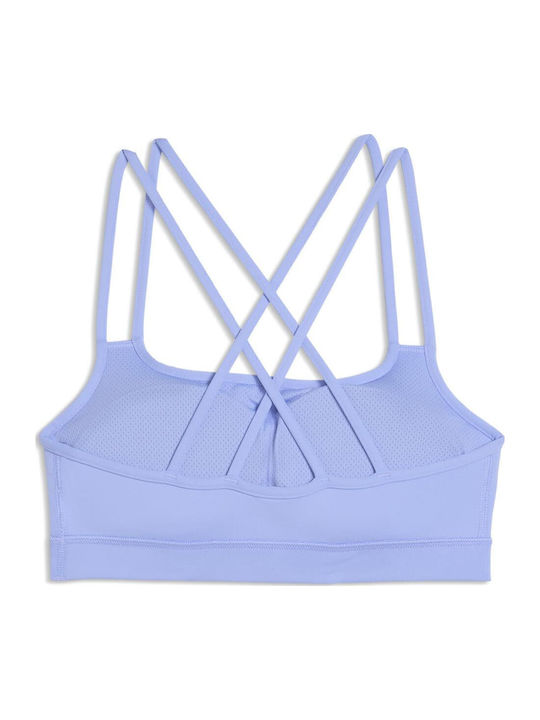 Strappy Women's Sports Bra Purple