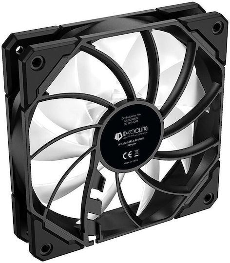 ID-Cooling Ventilator Pentru Carcasă TF-12025 Pro Lamă Inversată (1800rpm / 82.5cfm) cu Iluminare ARGB