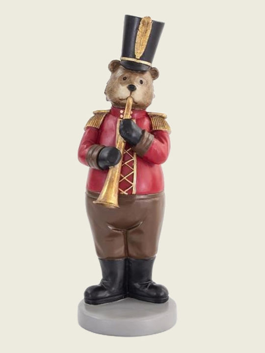 Beauty Home Christmas Figure Bear Red