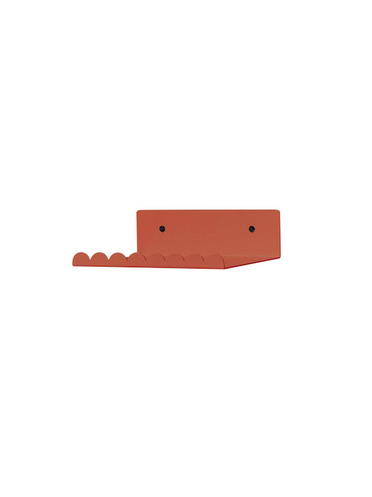 Ράφι Τοίχου Burnt Red 20x16x6εκ.
