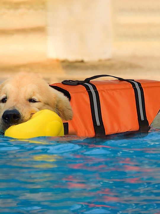 Animal Dog Life Jacket Waterproof Orange 30cm
