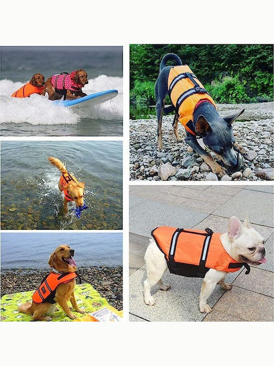 Animal Dog Life Jacket Waterproof Orange 40cm