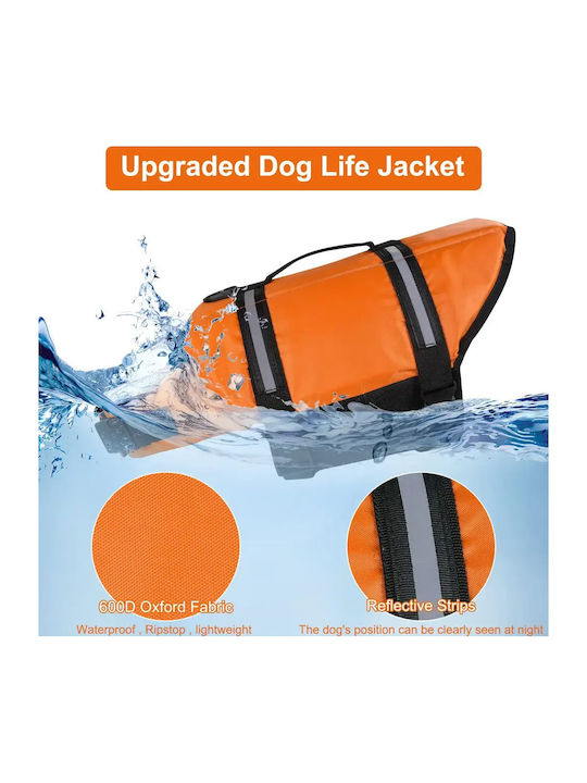 Animal Orange Dog Life Jacket Waterproof 35cm
