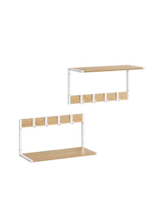 Raft Perete Oak White 50x24.2x26.5cm