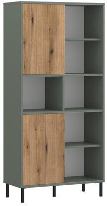 Βιβλιοθήκη Novfera 105 Πράσινη 75x40x163εκ. 565882MEB Βιβλιοθήκη Novfera 105 Πράσινη 75x40x163εκ. 565882MEB