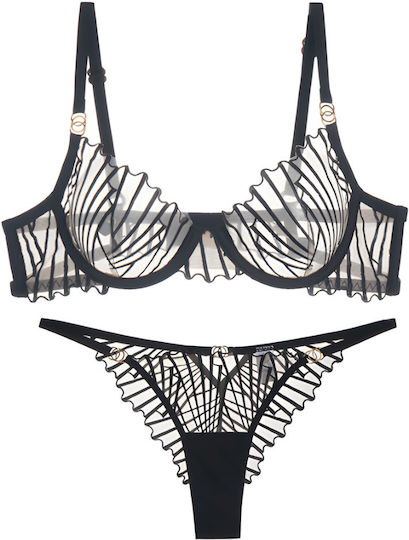 Goya Lingerie Set Transparency Geometric Design