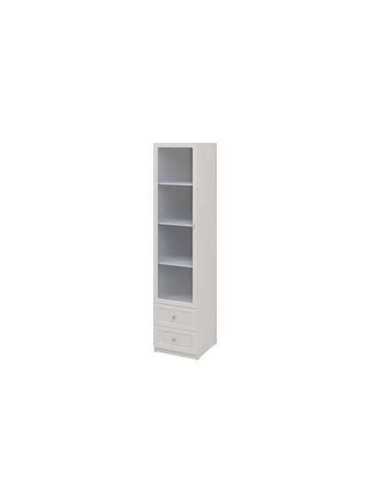 Bookcase Meleti 104 Chestnut 46x49x201cm