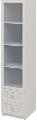 Bookcase Meleti 104 Walnut 46x49x201cm 600042MIR Bookcase Meleti 104 Walnut 46x49x201cm 600042MIR