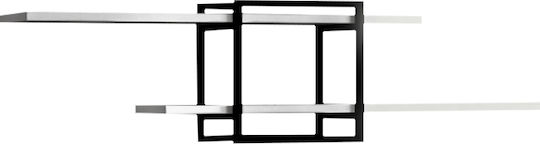 Raft Perete Mone 120x18x30cm Alb - Negru