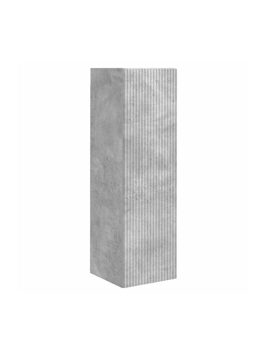 Wand Wohnzimmer Vitrine aus Spanplatte Graue 30x31x100cm