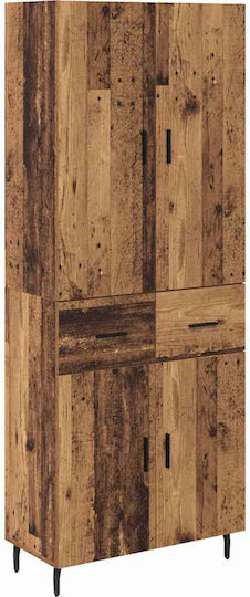 Βιβλιοθήκες Highboard (2τμχ) 69.5x34x180εκ.