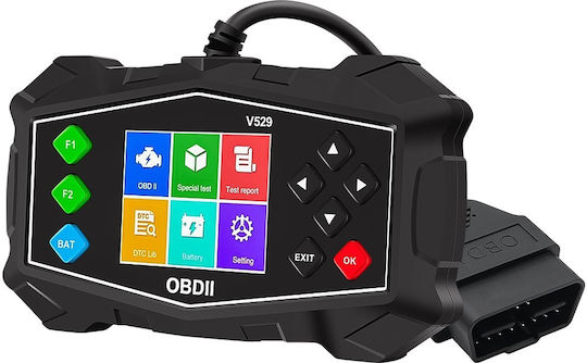 Instrument de diagnostic auto cu ecran OBD 2 cu cablu