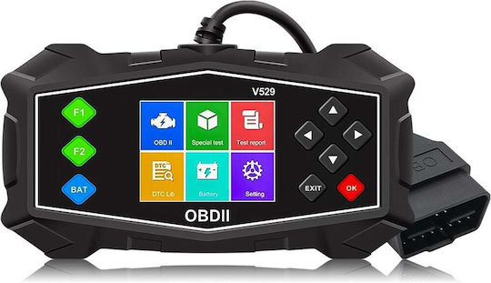 Instrument de diagnostic auto cu ecran OBD 2 cu cablu
