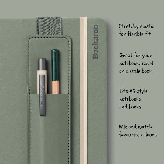 IF Leather Pen Holder Suitable for 2 Pens Green