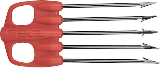 Seac Killer Spear Nylon Red 5P Special Πεντάαινα Ψαροντούφεκου
