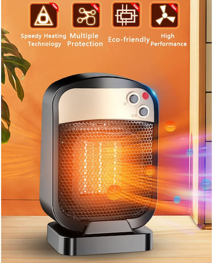 Alista Home Αερόθερμο Δωματίου Δαπέδου Μαύρο 1800W