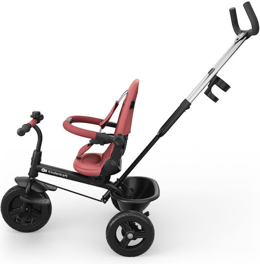 Kinderkraft Aston 2 Plus Triciclete Pentru Copii Cu Mâner Pentru Părinți Roz